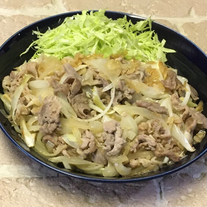 豚こま肉と玉ねぎのらっきょう炒め♪